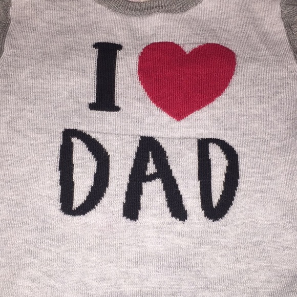I LOVE DAD SWEATER 12-18m - Picture 2 of 7